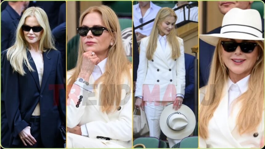 Nicole Kidman Wimbledon Power Suit