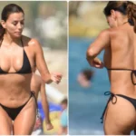 Eva Longoria black bikini Marbella