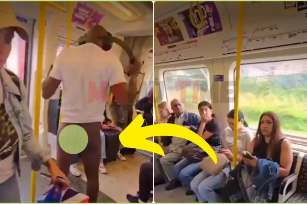 Naked Man Attacked on London Train