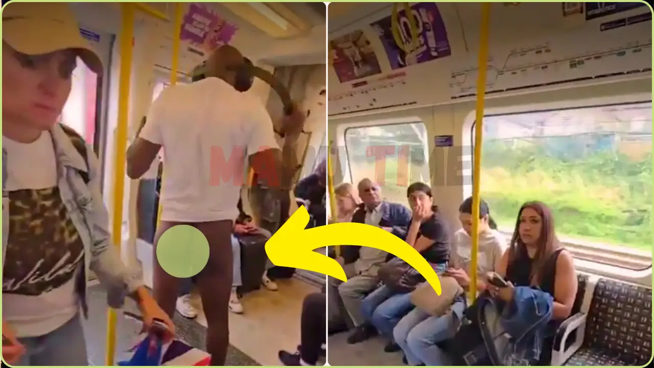 Naked Man Attacked on London Train