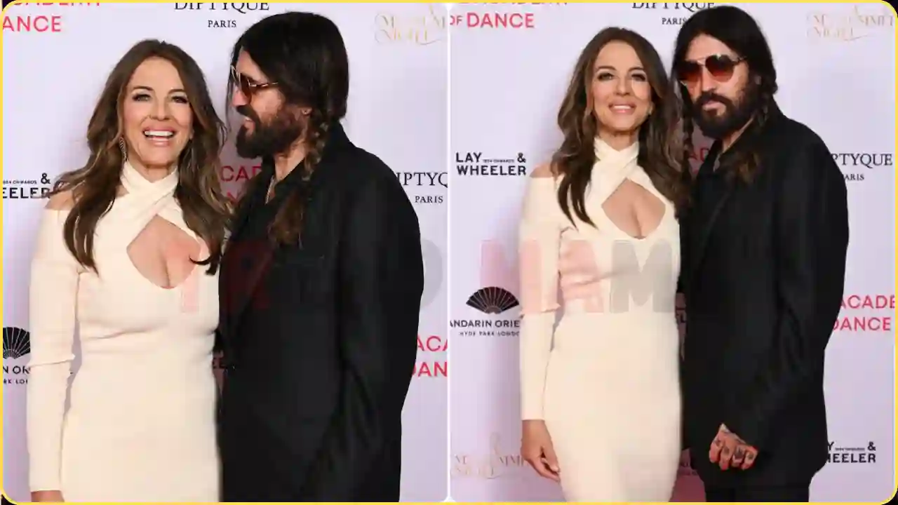 Elizabeth Hurley Stuns in Daring Y2K Dress with Billy Ray Cyrus
