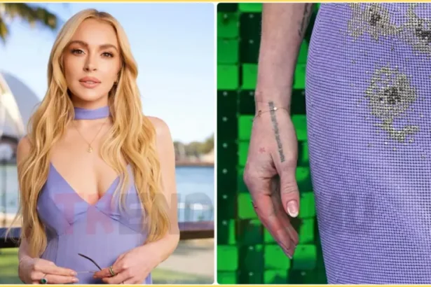 Lindsay Lohan Stunning Tattoo Reveal