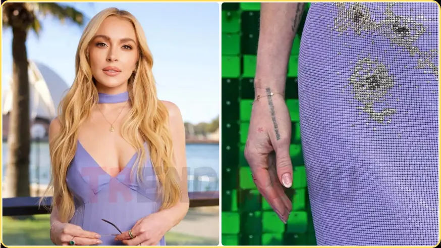 Lindsay Lohan Stunning Tattoo Reveal
