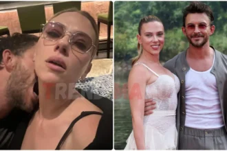 Scarlett Johansson Jonathan Bailey Red Carpet Kiss