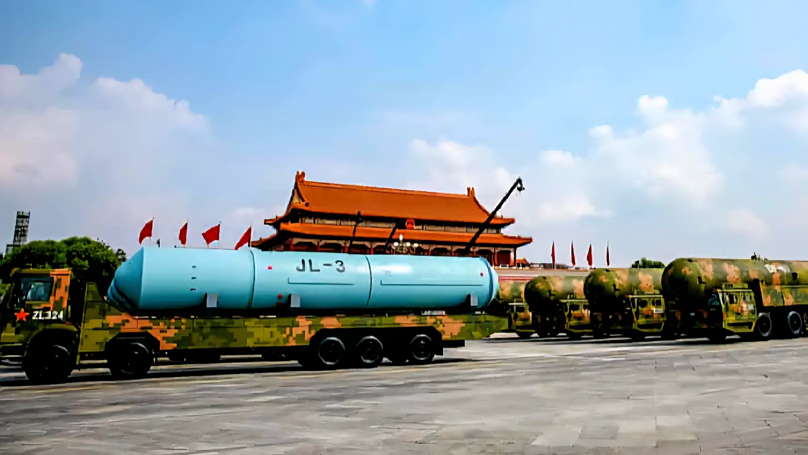 China Military Parade Nuclear Triad Display